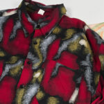 Men's Long Sleeve 70s 80s 90s Silk, Printed,striped, Checkered - 3
