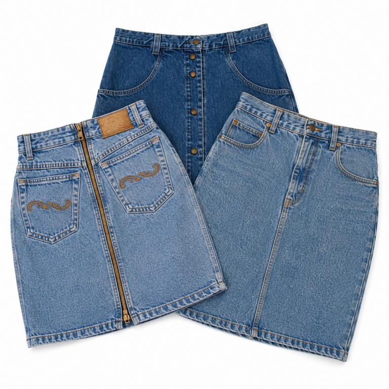 Denim skirts