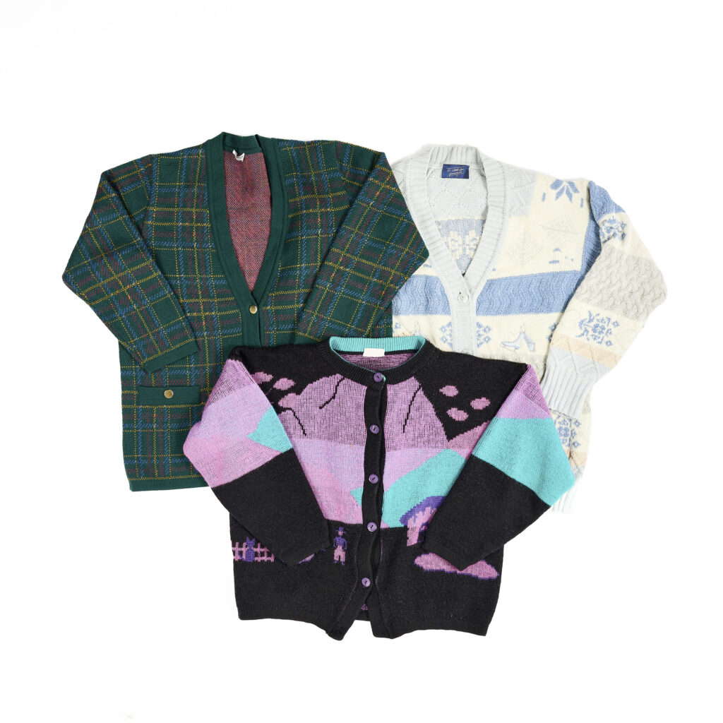 Women’s coloured cardigans